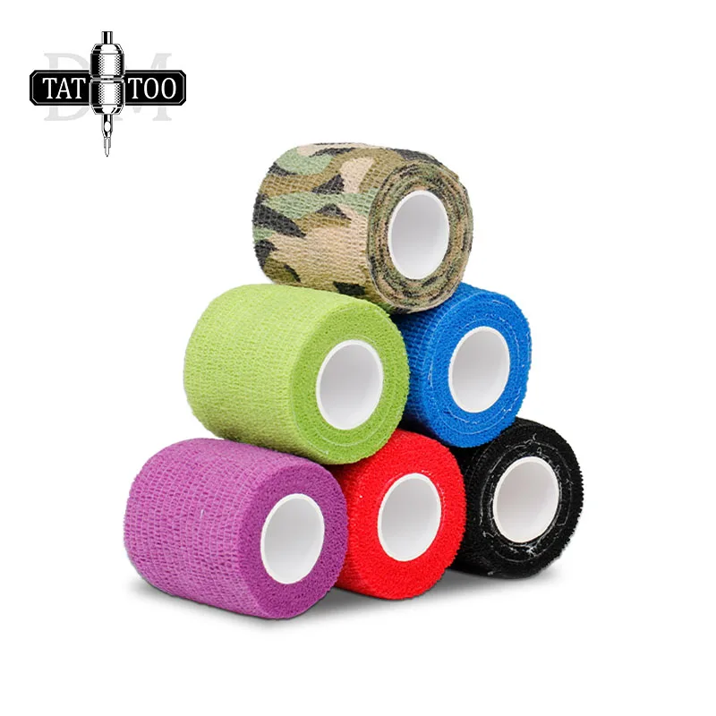 Grips-Cover Tattoo-Bandage Disposable Cohesive 10pcs for High-Quality