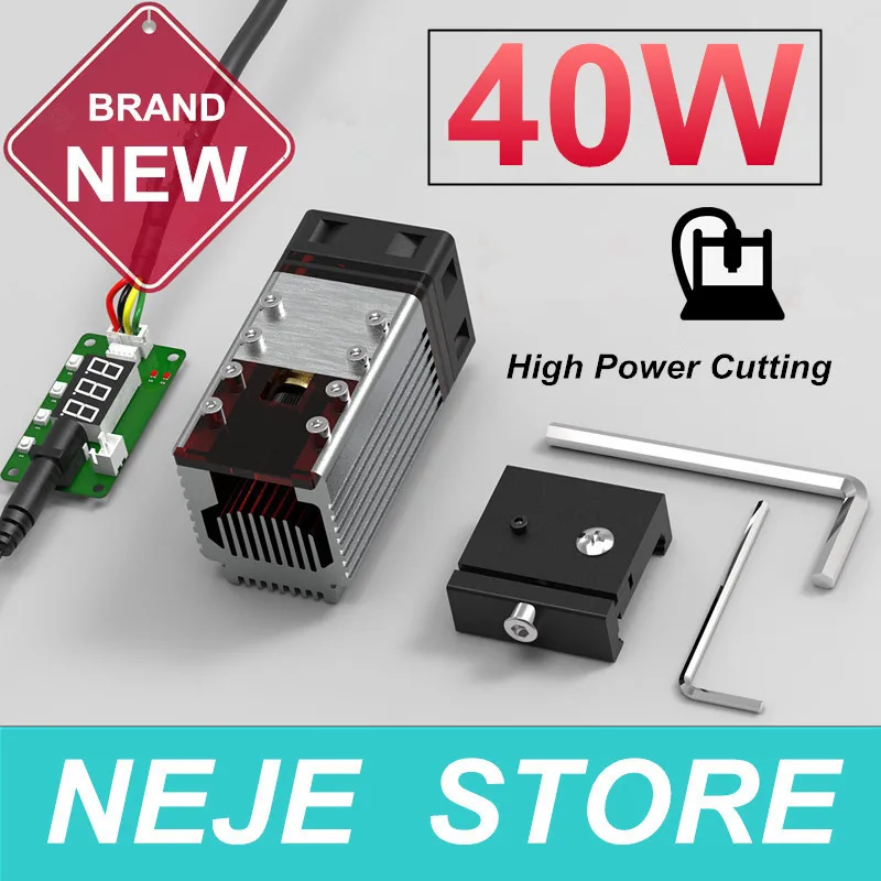 

40W Laser Module CNC Laser Head 450nm TTL Module Set for Laser Cutting Machine Engraver Wood Cutting Tool