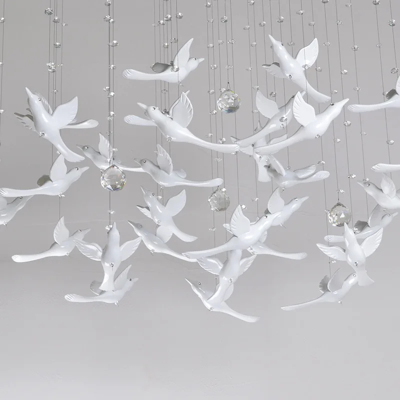 Hanging Gold plated Birds Decoration Hotel Acrylic wall hanging decor fairy garden miniatures home decoration christmas figurine Hanging Gold plated Birds Decoration Hotel Acrylic wall hanging decor fairy garden miniatures home decoration christmas figurine