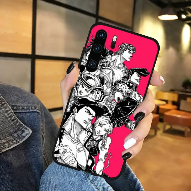 huawei phone cover Anime JoJos Kỳ Dị Phiêu Lưu Ốp Lưng Điện Thoại Huawei Honor Giao Phối P 9 10 20 30 40 Pro 10i 7 8 một X Lite Nova 5T cute phone cases huawei Cases For Huawei
