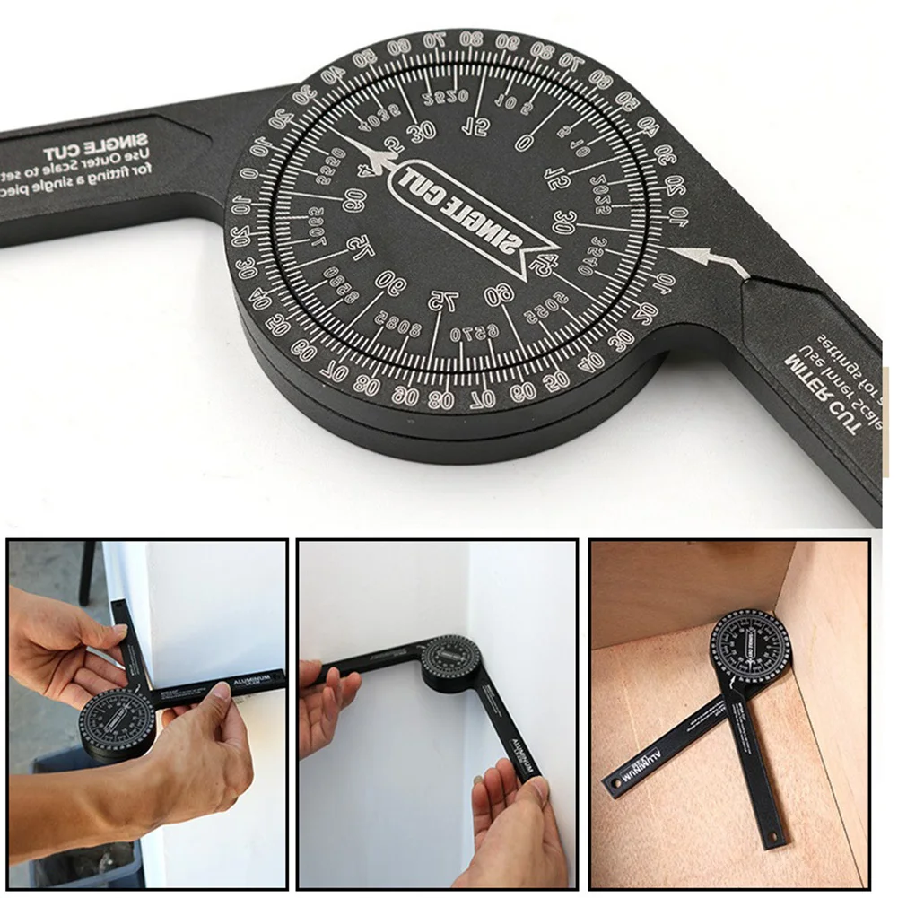 Aluminum Alloy Miter Saw Protractor Angle Finder Level Meter Gauge Goniometer Inclinometer Measuring Ruler | Инструменты