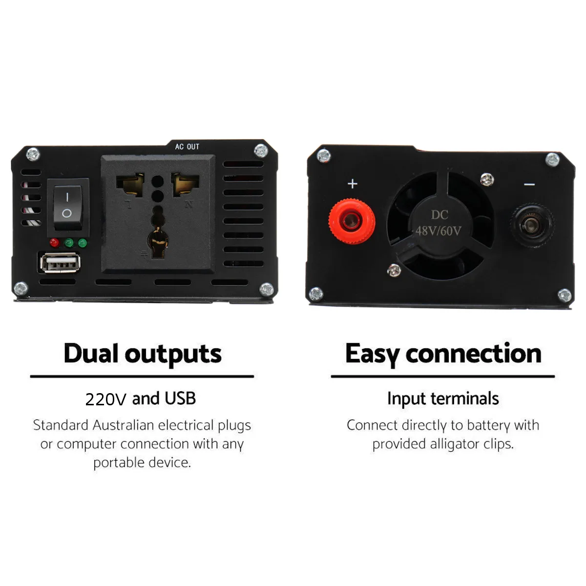 Car Inverter 12V/24V/48V/60V to 110V 5000W P eak Power Inverter Voltage Convertor Transformer Autom