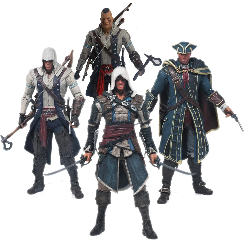 

Creed Series 4 Connor Haytham Edward Kenway Mohawk Action Figure Model Toys