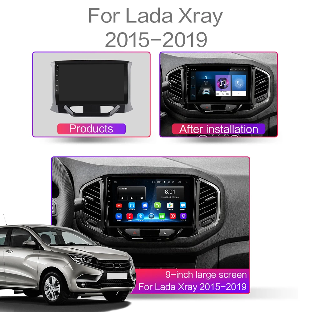 Автомобильный gps 32G rom для LADA X ray Xray автомобильный Радио Мультимедиа Видео плеер навигация gps Android 8,1 GO 2din