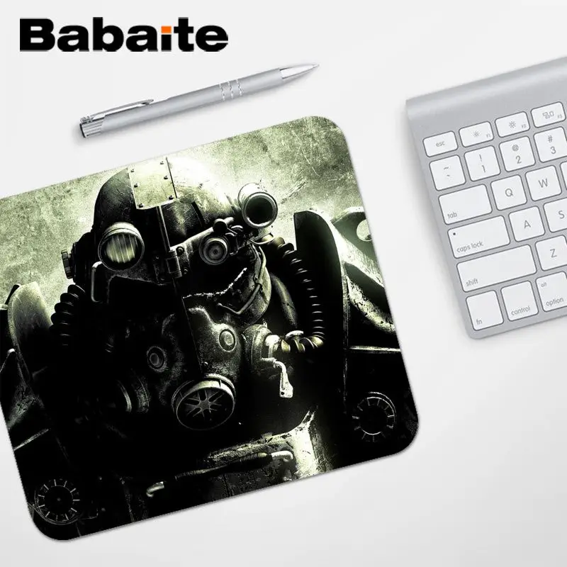 Babaite высокое качество Fallout DIY дизайн игровой с узором коврик для мыши Гладкий коврик для письма настольные компьютеры мат игровой коврик для мыши - Цвет: No Lock Edge18x22cm