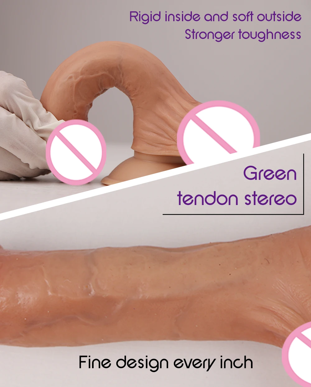 18cm Huge Large Realistic Dildos Silicone Penis With Suction Cup Anal Plug for Women G Spot Stimulate Sex Toys Eyung Adults Sex Shop (5)