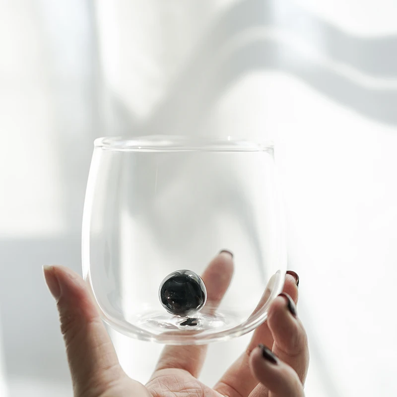 

Christmas Transparent Creative Glass Mug Drinkware Coffee Tea Drinks Dessert Breakfast Milk Cup Glass Mugs Handle