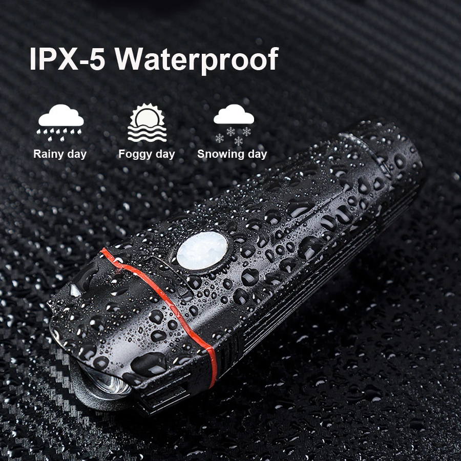 NEWBOLER Bike Bicycle Light Set USB Rechargeable LED Flashlight Waterproof Super Bright Headlight With Rear Light MTB Bike Light