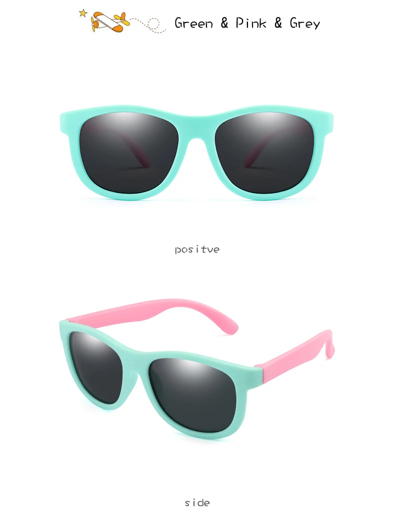 Longkeader, детские солнцезащитные очки, поляризационные, TR90, гибкая оправа, UV400, розовые, для маленьких мальчиков и девочек, детские солнцезащитные очки, очки для младенцев