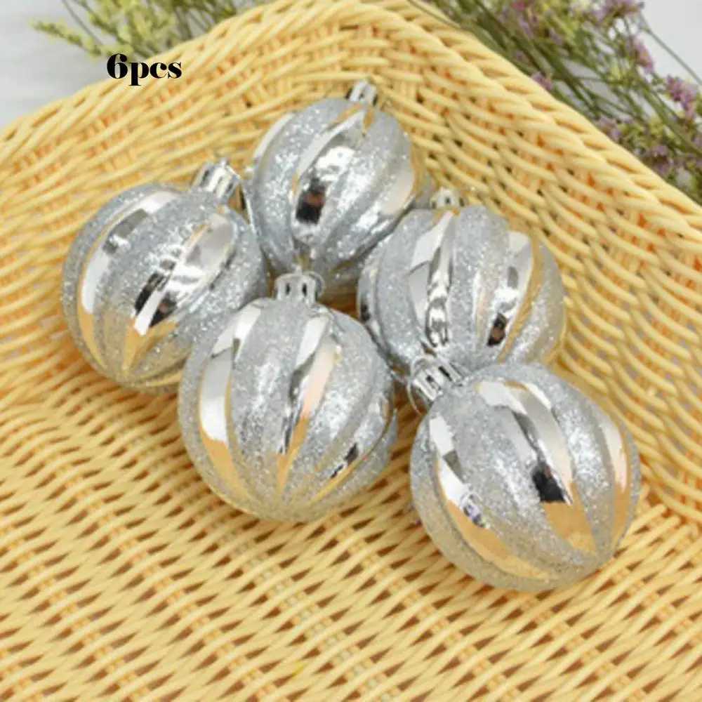 

Christmas Decorations Christmas Balls Mall Ceiling Window Decoration Christmas Tree Balls Pendant Christmas Balls 6Pcs