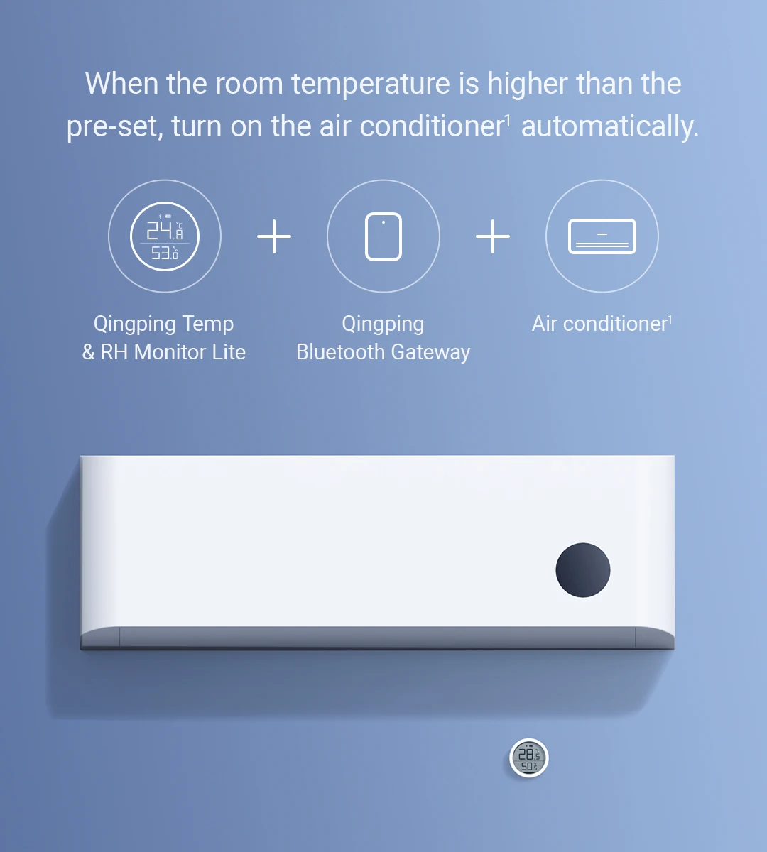 Bluetooth Thermometer Wireless Smart Electric Digital Temperature&Humidity LCD S