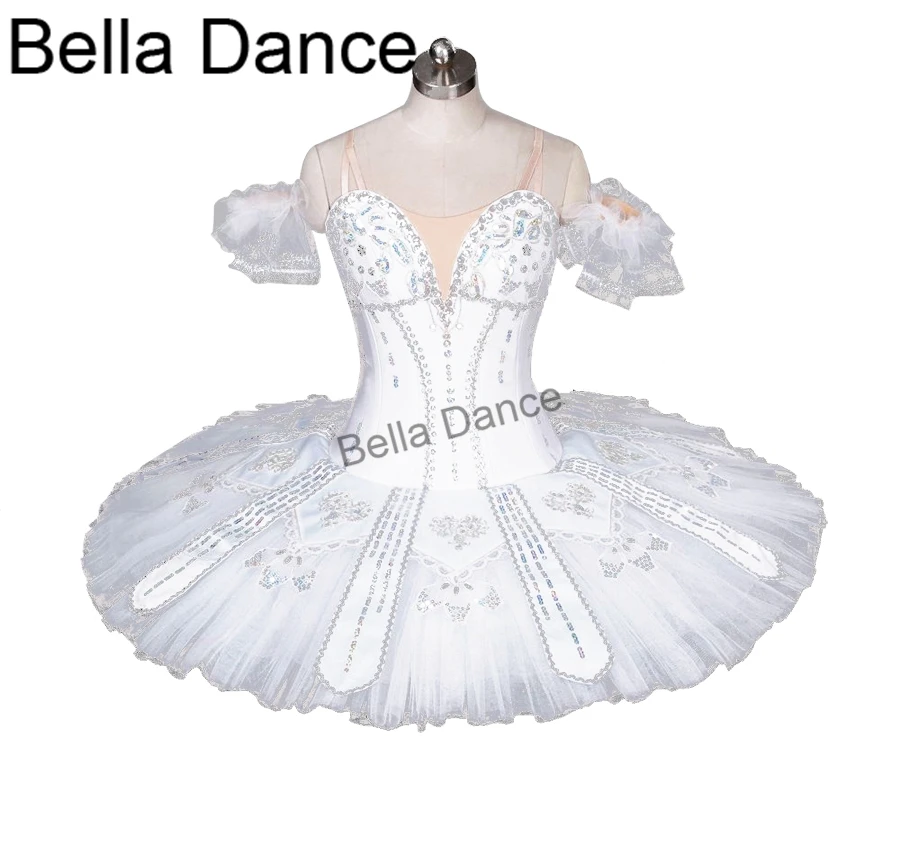 Snow WhiPerforming Arts White Swan Sugar Plum Fairy Comepetiton Professional Tutu Ballerina Costume For Stage TutuBT9037