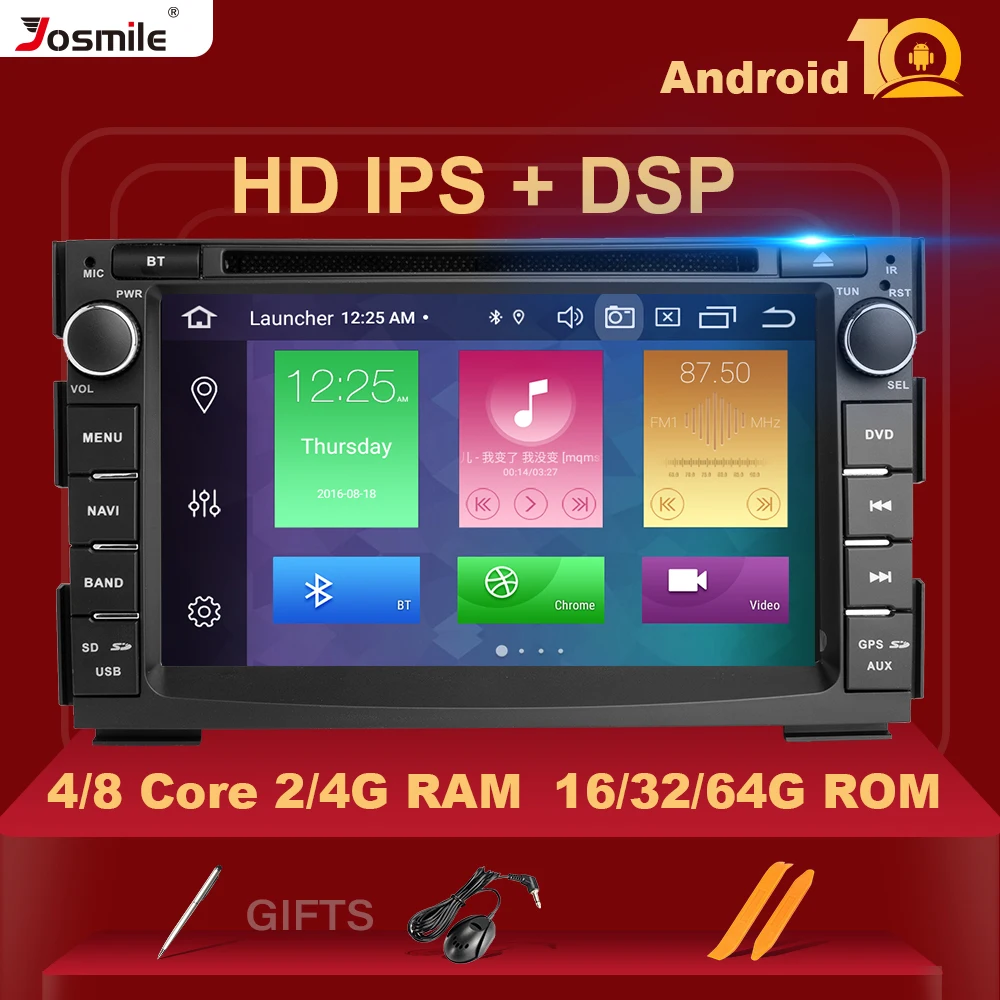 IPS DSP 4 Гб 64 Гб 2 Din Android 10 Автомобильный мультимедийный DVD плеер для KIA Ceed 2009 2010 2011 2012 Авторадио GPS навигация головное устройство|Мультимедиаплеер для авто| | АлиЭкспресс