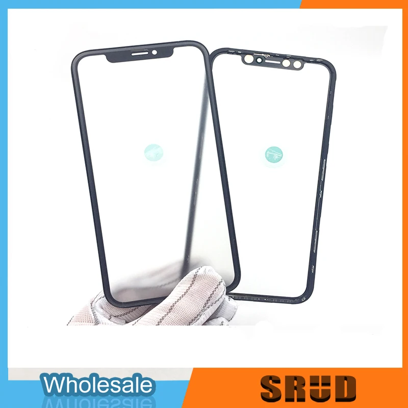 10Pcs 1:1 Original Front Outer Glass For iPhone X XR XS Max 11 Pro Max 12 Mini Pro Max 13 Mini Pro Max Touch Screen Glass+OCA