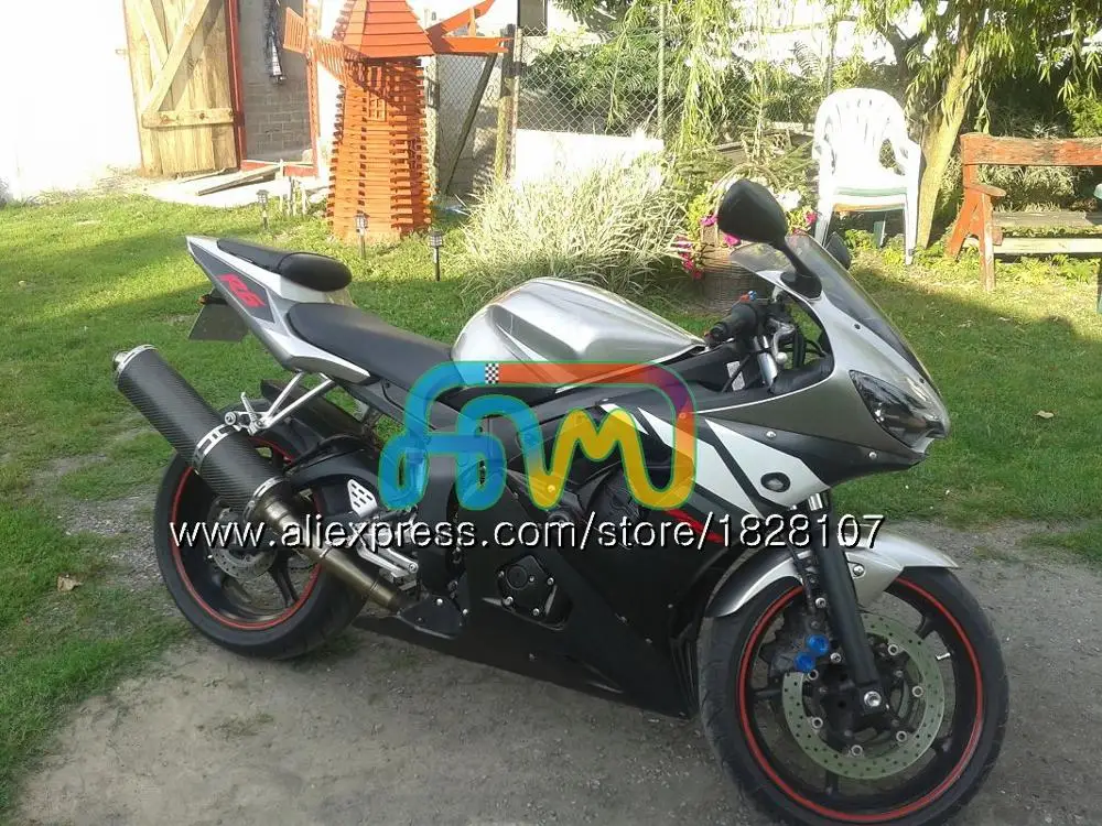 No. 24 Зеленый серый горячее тело для YAMAHA YZF R6 S R6S 06-09 YZFR6S 06 07 08 09 52BS. 40 YZF600 YZF-600 YZF-R6S 2006 2007 2008 2009 обтекатели - Цвет: No. 24
