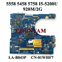 Nowy LA-B843P I5-5200U 920M 2G dla DELL inspiron 5558 5458 5758 Laptop Notebook płyta główna CN-01WHF7 1WHF7 płyta główna 100% testowane