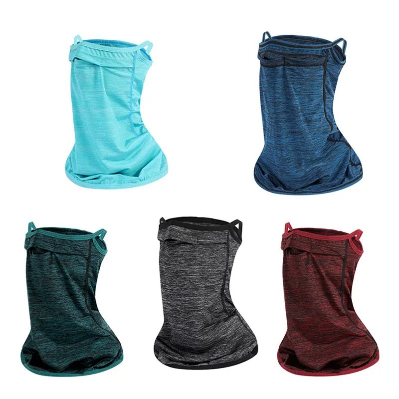 Outdoor Sports Ice Silk Neck Warmer Face Mask For Skin Protect Sunscreen