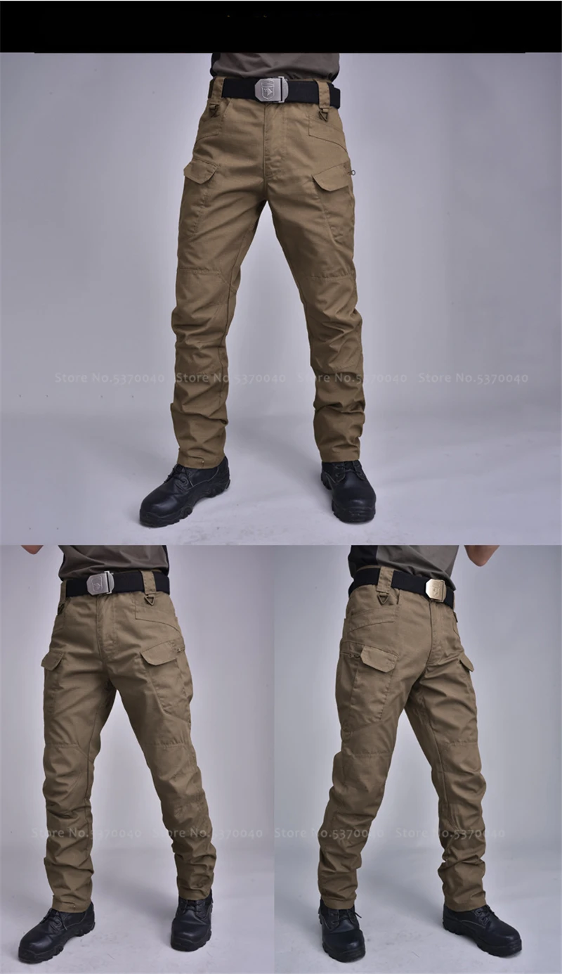 Мужские армейские тактические брюки-карго SWAT армейский солдат военная форма с карманами для охоты водонепроницаемые ветрозащитные повседневные брюки
