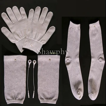 

40pcs Electrical Stimulator Conductive Fiber TENS/EMS bio Massage Gloves Socks Electrotherapy/Facial Conductive Knee Pads