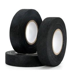 15M Heat-Resistant Flannelette Harness Adhesive Cloth Tape For Automobile Wire Wrapping Cable Protection