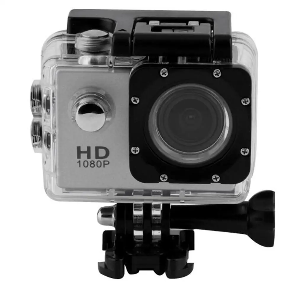 G22 1080P HD съемка Водонепроницаемая цифровая видеокамера COMS сенсор Широкоугольный объектив камера для плавания Дайвинг - Цвет: grey