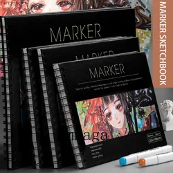 8K/16K/A4 50 Sheets Thicken Paper Sketch Book Student Art Painting Drawing Watercolor Book Graffiti Sketchbook School Stationery