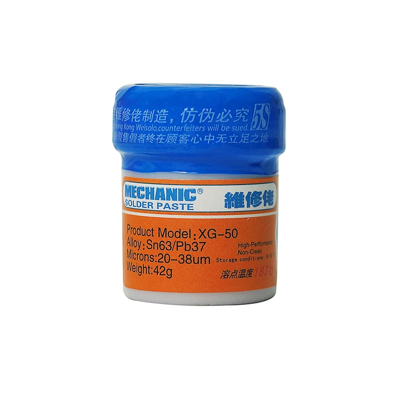 100% original Solder Flux Paste XG-50 42g SN63/Pb37 tin Soldering Tin Cream Welding Fluxes SMD | Инструменты