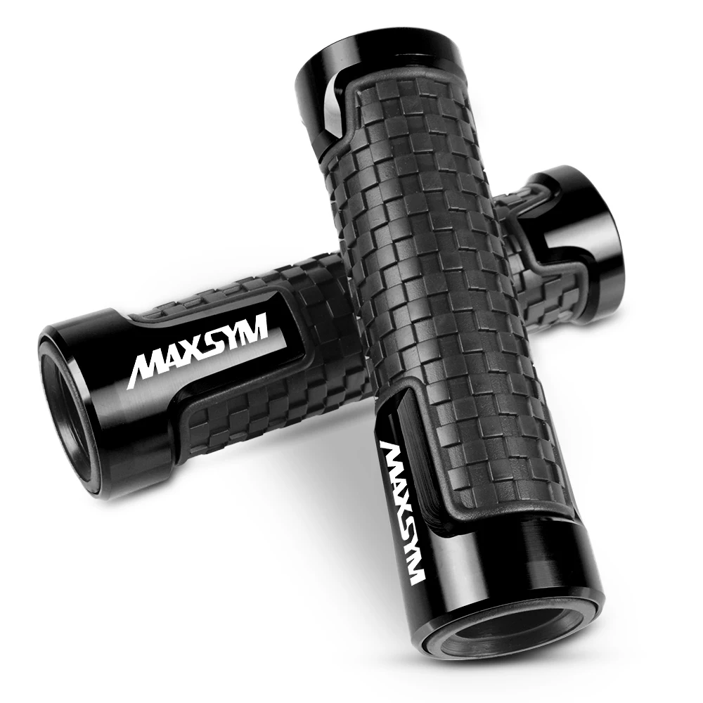 Мотоцикл 22 мм Бар рукоятка ручки фиксаторы для Руля Мотоцикла Для Sym MAXSYM 400 400i 600 600i Макс подходит для всех лет - Цвет: Черный