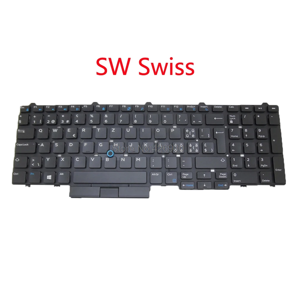 Ноутбук США BR CA JP NE NW SW клавиатура для DELL Latitude E5550 5550 E5570 5580 7510 3510 M3510 3520 7520 7720 7710 0FC46M