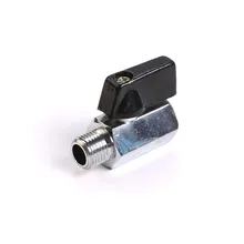 1 шт. латунный Мини-шаровой клапан 1/2 ''1/4'' 1/8 ''с наружной резьбой и внутренней резьбой воздушный компрессор шланг мини шаровой клапан воздушный компрессор контроль YZY