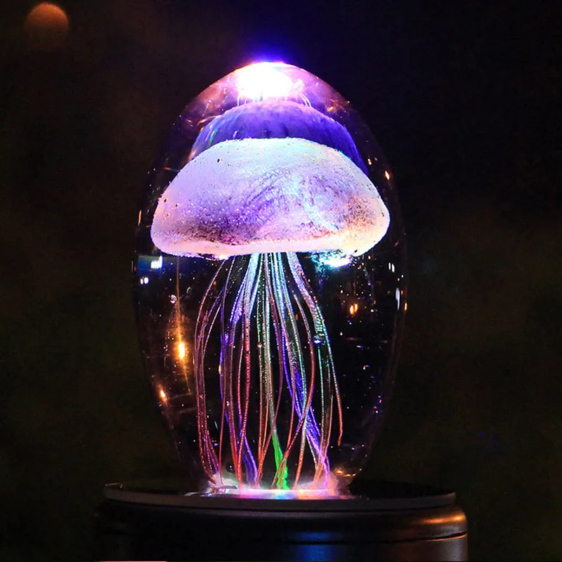 Медуза свет 3D Хрустальная рыба Медузы Свет 3D детский ночник светодиодный многоцветный освещение хрустальная Рыба для детей Подарки