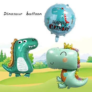 

50pcs Dinosaur Party Balloon Dinosaur Birthday Kids Party Foil Number Balloons Jungle Birthday Party Decorations Globos