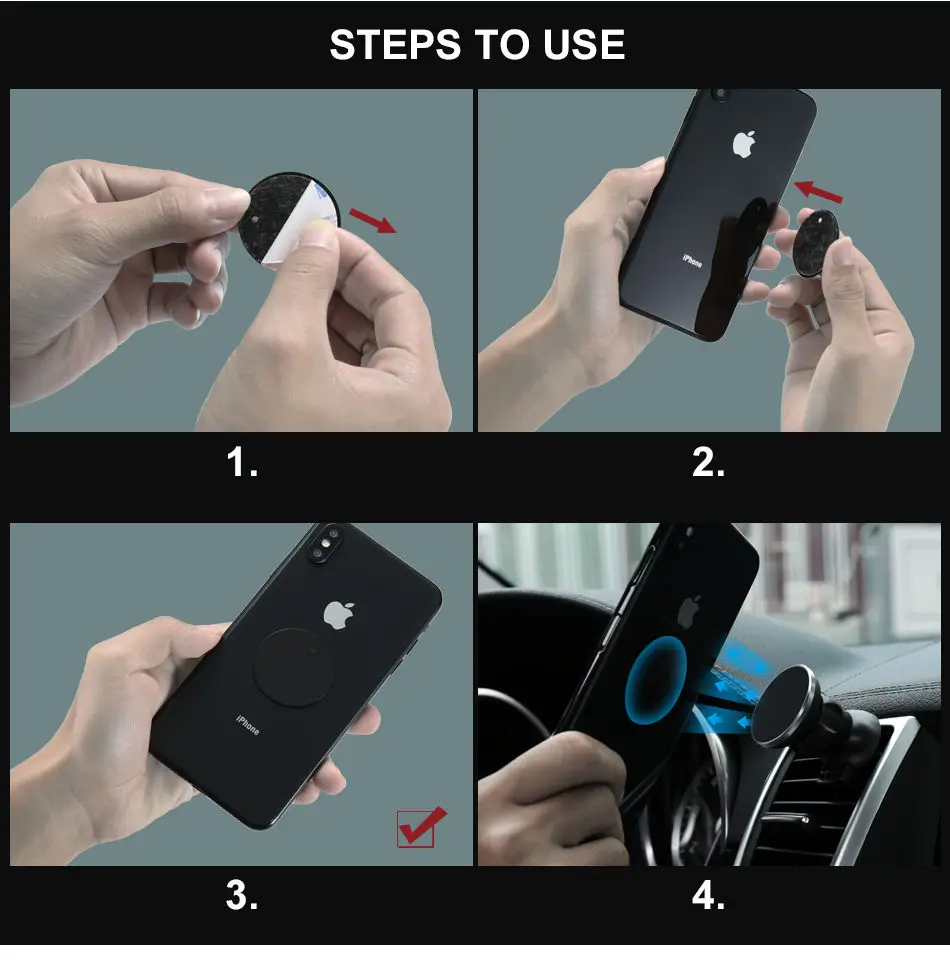  CASEIER Magnetische Auto Telefon Halter Air Vent Outlet Halterung Für iphone 11 Pro Max XR Starke M