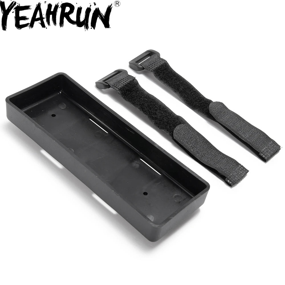 

YEAHRUN Battery Box Tray for 1:10 1:8 RC Crawler Car Battery Holder For Traxxas AXIAL SCX10 D90