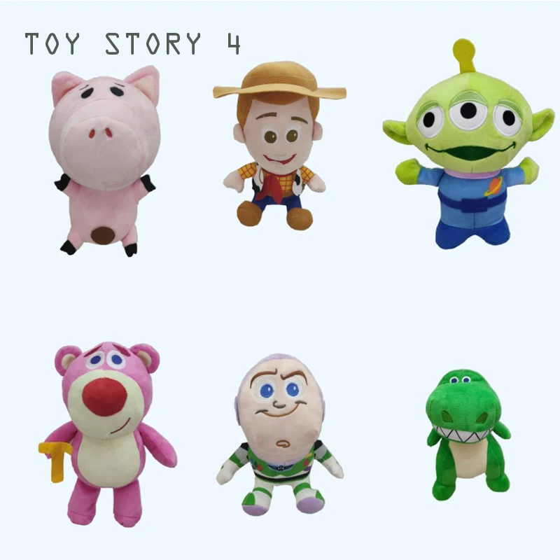 

20CM Pixar Movie Toy Story 4 Anime Forky Bunny Woody Alien Buzz Lightyear Rex Jessie Stuffed Doll Cartoon Plush Toys Kids Gift