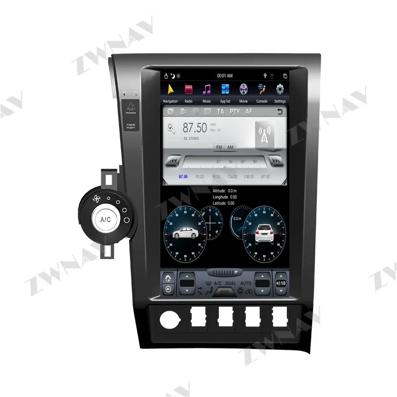 4G128G 13.6 inch PX6 Android 10 Tesla style HD screen Car GPS Navigation For Toyota Tundra Sequoia 2007-2013 Carplay Fast boot