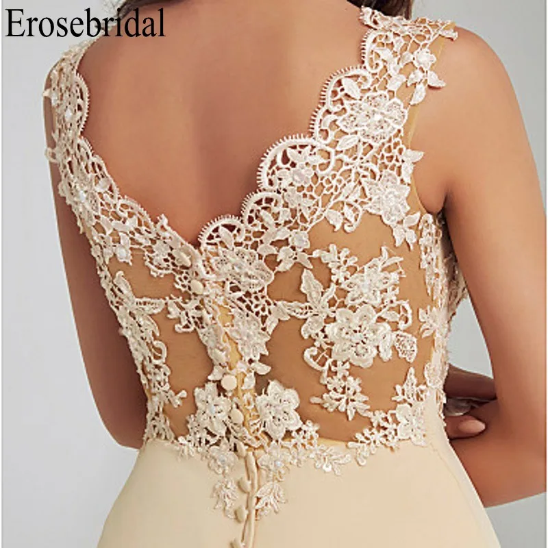 Erosebridal элегантное торжественное платье со шлейфом, кружевное вечернее платье, длинное, платье Русалочки, вечерние платья, халат soiree