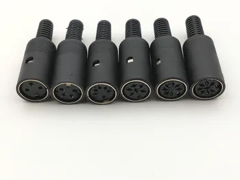 

4pcs NEW 4PCS Din female 3PIN 4PIN 5PIN 6PIN 7PIN 8PIN Audio AV Connector adapter