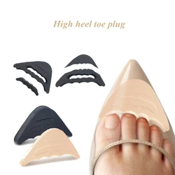 1pair Women High Heel Toe Plug Insert Shoe Front Filler Cushion Pain Relief Pad Half Feet Insoles Protector Accessories Forefoot