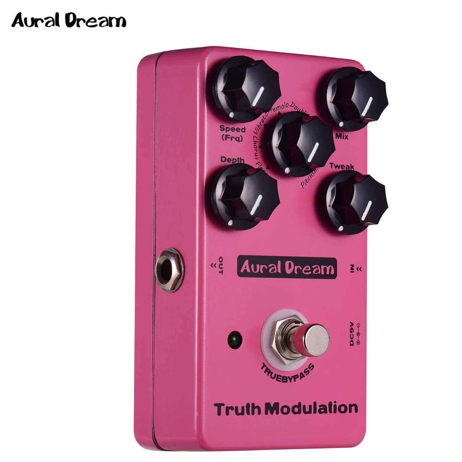 Aural Dream True модуляция гитары педаль эффектов 8 звуковых режимов, включая Flanger/Chorus корпус из алюминиевого сплава с True Bypass