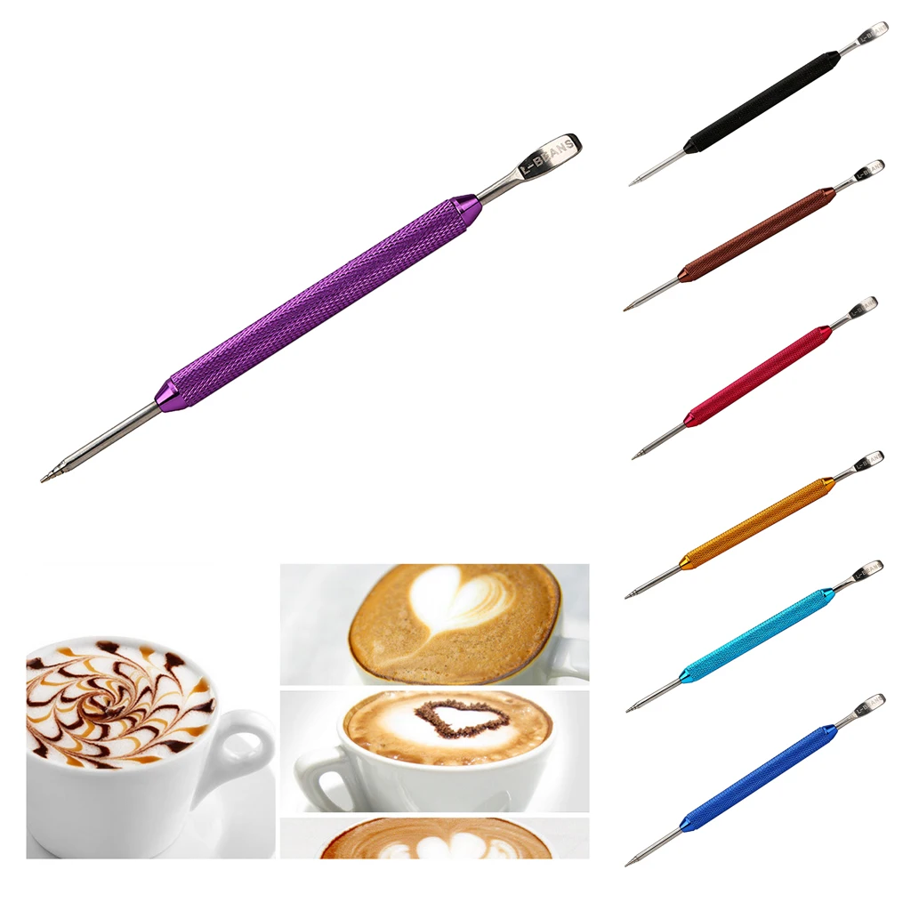 Stainless Steel Art Espresso Coffee Latte Decorating Pen Stick Coffee Tea Makers Replacement Parts