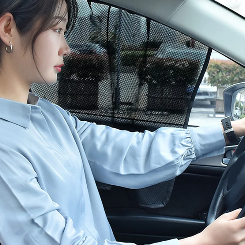 Автомобильный Черный солнцезащитный козырек, боковая занавеска, солнцезащитный козырек, магнитный, антиуф, прочный