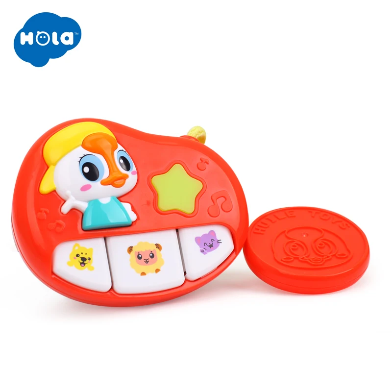 HOLA TOYS 3111C детская коляска бар музыкальная игрушка животное ферма мобильное
