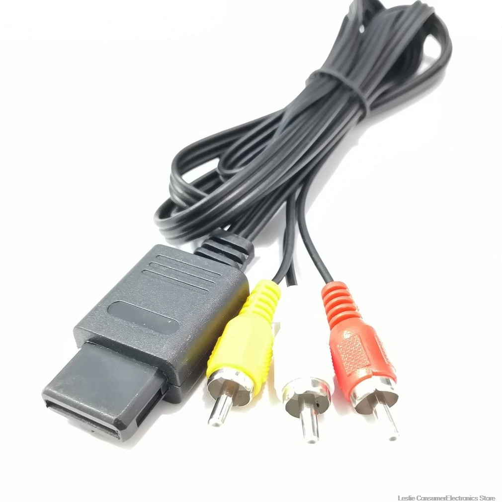 N64 SNES Gamecube 6FT RCA AV ТВ Аудио Видео стерео кабель Шнур для Nintendo 64|Кабели| |