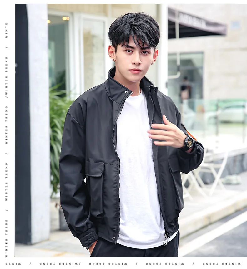 Европейский Американский японский уличная стиль сафари Harajuku мужская куртка-бомбер вышитые модные мужские куртки и пальто