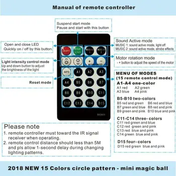 

Ball Stage light Lamp USB Sound Disco DJ Interior LED Plastic Birthday
