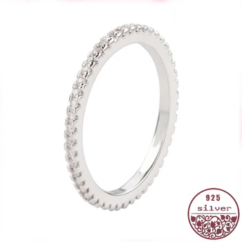 

Elegant Mini Cute Invisible ultra-fine-tailed women's ring with diamond zircon single-row micro-Insert ring ring Korean version