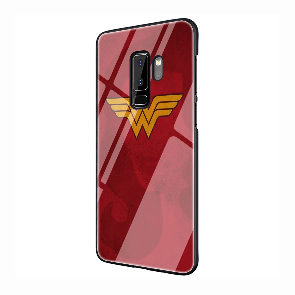 G11 EWAU логотип Чудо Женщины закаленное Стекло Телефон чехол для Galaxy S7 edge S8 9 10 Plus, Note 8, 9, 10, A10 20 30 40 50 60 70 - Цвет: G11