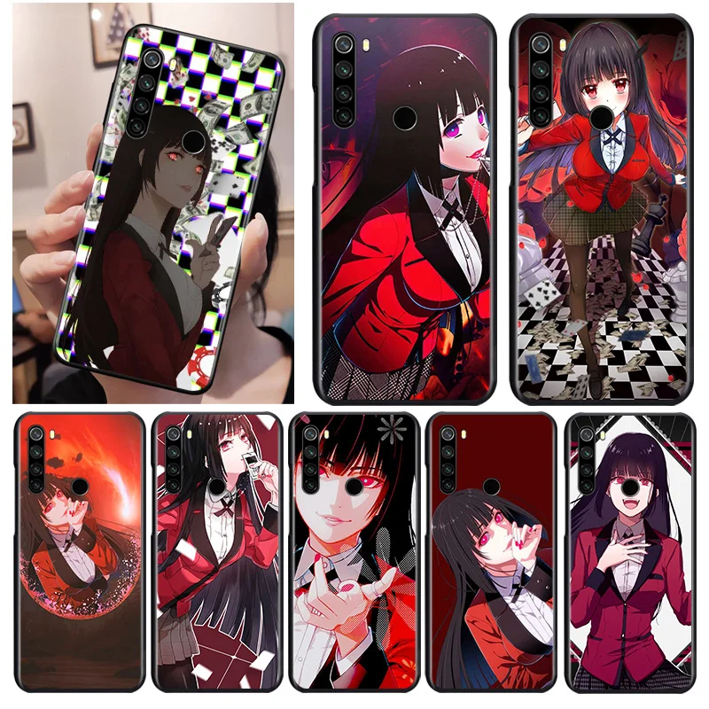 

Anime Kakegurui Black Cover For Xiaomi Redmi Note 9 9S 8T 8 7 6 5A 5 4X 4 Pro Max Soft Phone Case