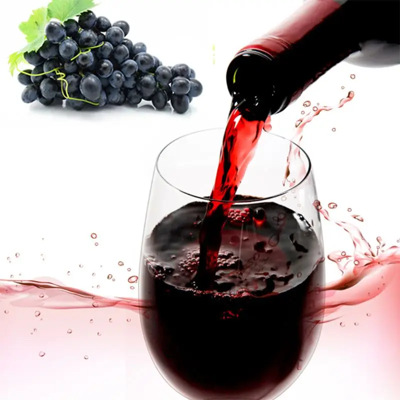 

4pc/set Unbreakable Tritan Red Wine Glass Transparent Fruit Juice Beer Cup Shatterproof Plastic Glasses Cups Bar